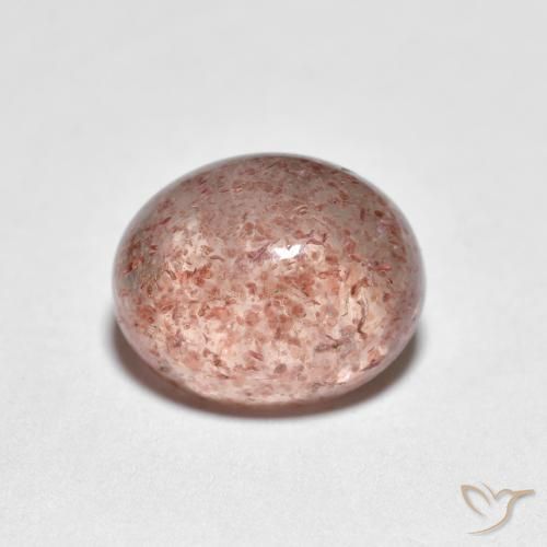 Quarzo fragola Rosa chiaro naturale da 2.73 ct, Ovale, Trasparente