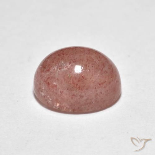 Quarzo fragola Coccinella rossa naturale da 2.51 ct, Ovale, Traslucido