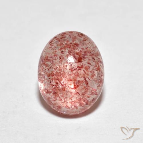 2.39ct Naturale rosa lampone Quarzo Fragola, Ovale, Trasparente