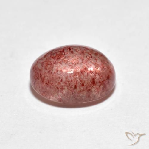 Quarzo fragola rosa lampone naturale da 2.39 ct, Ovale, Trasparente