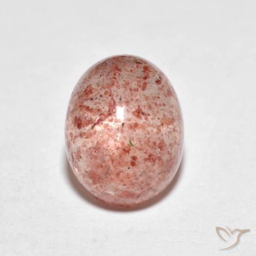 Quarzo fragola Rosa arancio naturale da 2.70 ct, Ovale, Trasparente