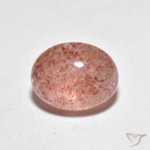 2.49ct Naturale rosso indiano Quarzo Fragola, Ovale, Trasparente