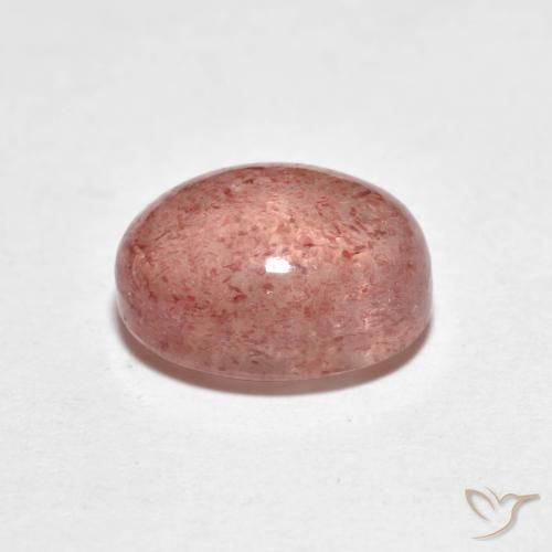 Quarzo fragola rosso indiano naturale da 2.49 ct, Ovale, Trasparente