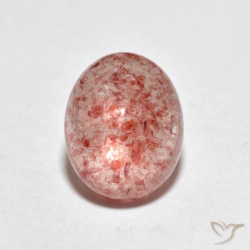 2.56ct Naturale Rosa medio Quarzo Fragola, Ovale, Trasparente