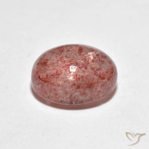 Quarzo fragola Rosa medio naturale da 2.56 ct, Ovale, Trasparente