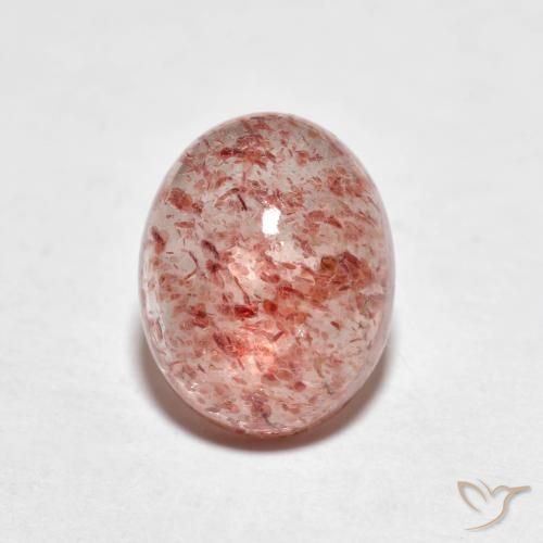 2.21ct Naturale Rosa medio Quarzo Fragola, Ovale, Trasparente