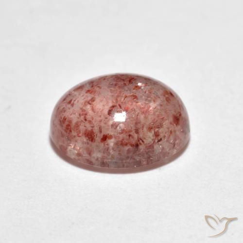Quarzo fragola Rosa medio naturale da 2.21 ct, Ovale, Trasparente