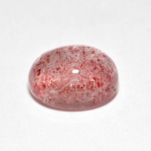 Quarzo fragola Rosa medio-chiaro naturale da 2.59 ct, Taglio ovale, Trasparente