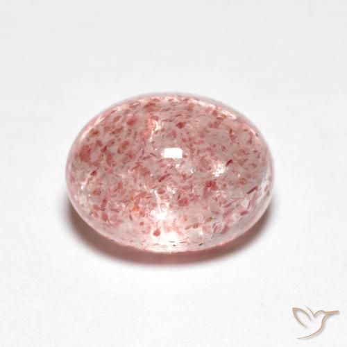 2.60ct Naturale Rosa chiaro Quarzo Fragola, Ovale, Trasparente