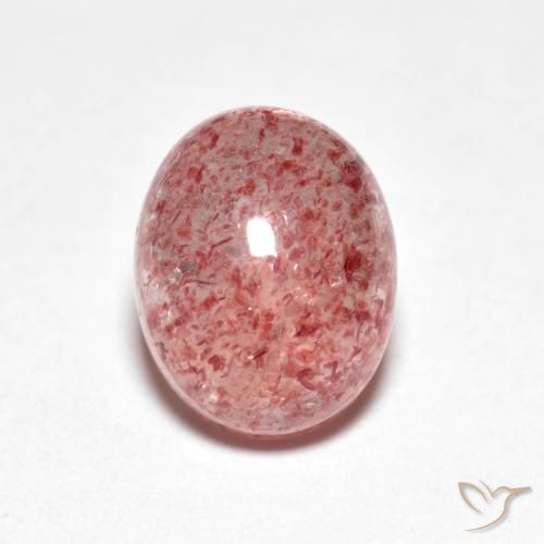 2.84ct Naturale Rosa chiaro Quarzo Fragola, Ovale, Trasparente