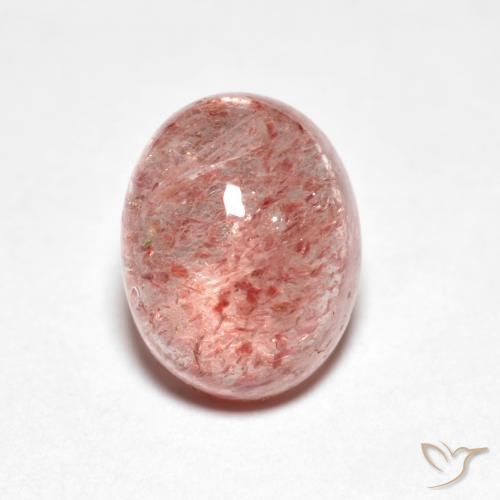 Quarzo fragola Rosa medio naturale da 2.66 ct, Ovale, Trasparente