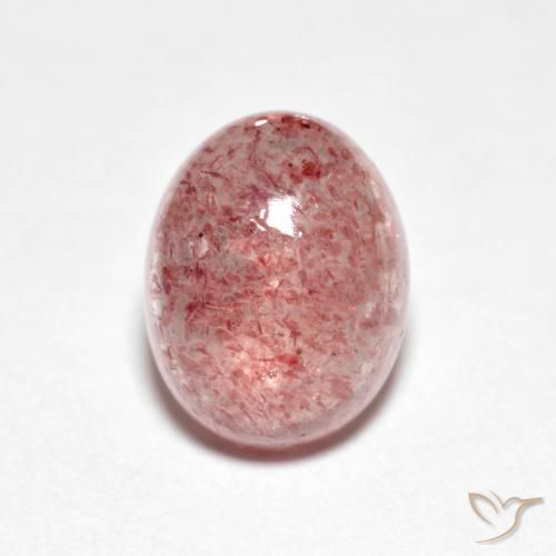 2.39ct Naturale Rosa medio-chiaro Quarzo fragola, Ovale, Trasparente