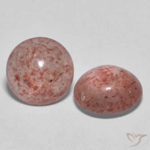Gemme di Quarzo fragola Rosa intenso rosa naturale da 1.92 ct, Rotondo, Trasparente
