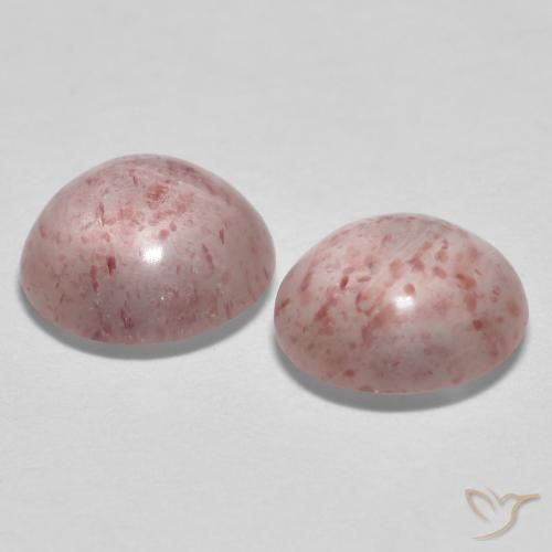 Gemme di Quarzo fragola Rosa chiaro gomma da masticare naturale da 2.10 ct, Rotondo, Trasparente