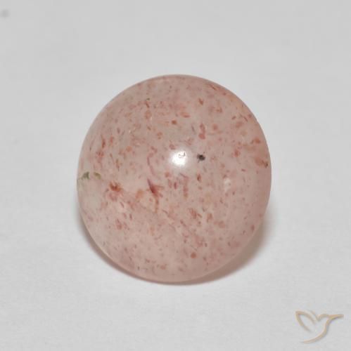 Quarzo fragola Arancio rossastro pallido naturale da 2.74 ct, Rotondo, Trasparente