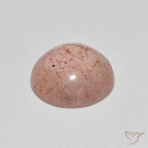 Quarzo fragola Arancio rossastro pallido naturale da 2.74 ct, Rotondo, Trasparente