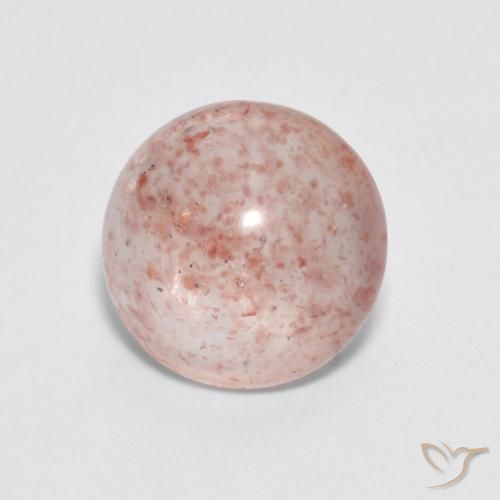 Quarzo fragola Pesca naturale da 2.20 ct, Rotondo, Trasparente