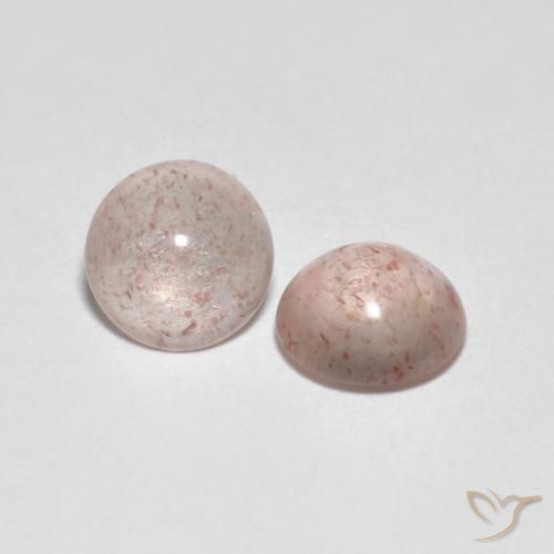 Gemme di Quarzo fragola rosa fenicottero naturale da 2.04 ct, Rotondo, Trasparente