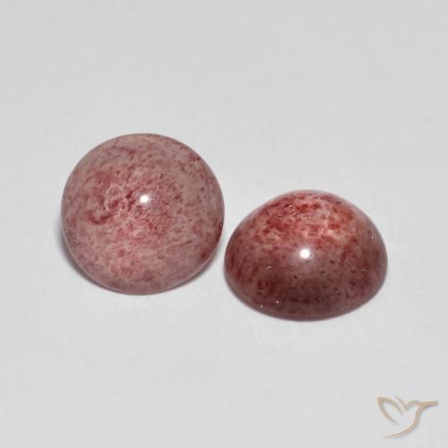 Gemme di Quarzo fragola Rosa medio naturale da 4.20 ct, Rotondo, Trasparente