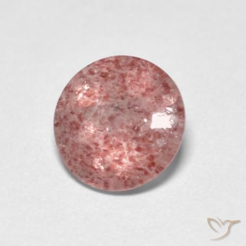 1.15ct Naturale Rosa chiaro Quarzo Fragola, Rotondo, Trasparente