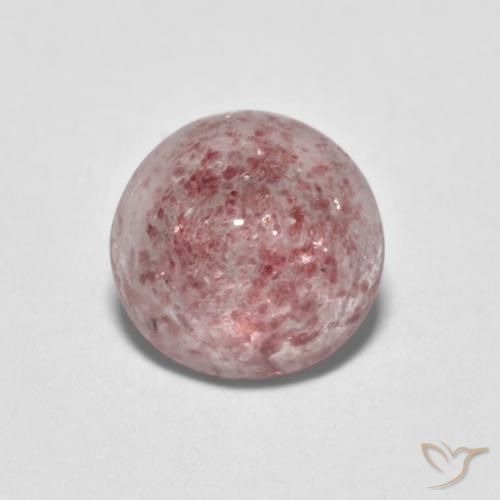 1.17ct Naturale Tono rosa Quarzo Fragola, Rotondo, Trasparente