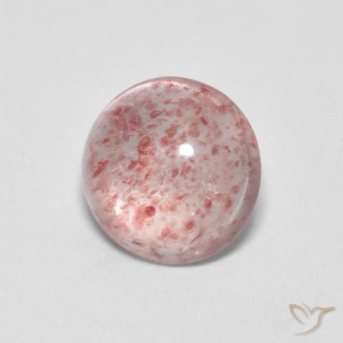 1.18ct Naturale Rosa chiaro Quarzo Fragola, Rotondo, Trasparente
