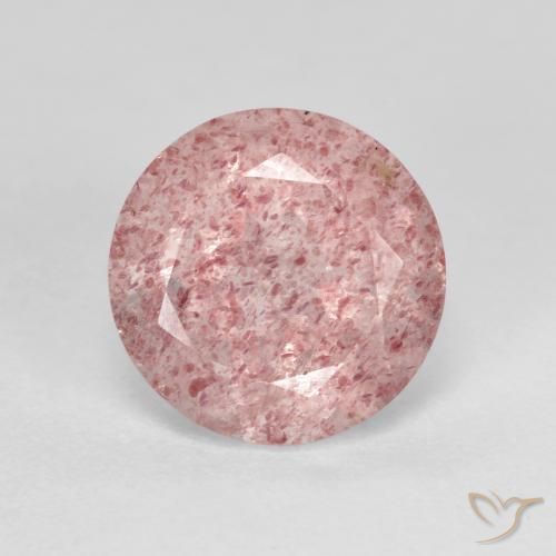 2.72ct Naturale Rosa chiaro Quarzo Fragola, Rotondo, Trasparente