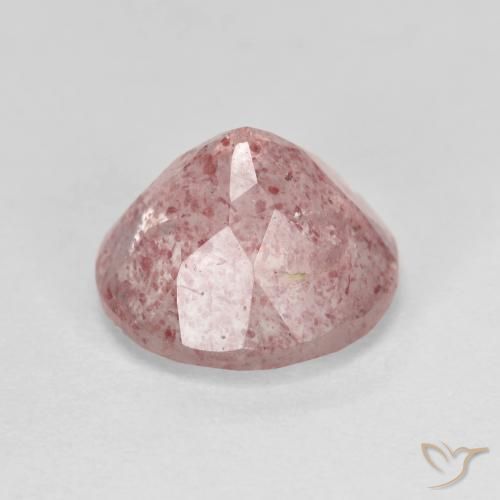 Quarzo fragola Rosa chiaro naturale da 2.72 ct, Rotondo, Trasparente