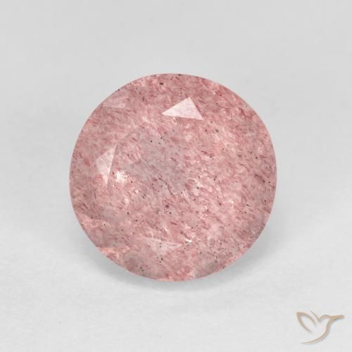 2.63ct Naturale Rosa chiaro Quarzo Fragola, Rotondo, Trasparente