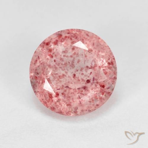 2.84ct Naturale Rosa chiaro Quarzo Fragola, Rotondo, Trasparente