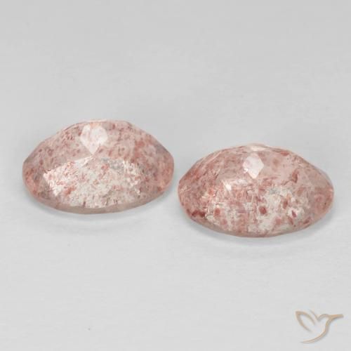 Gemme di Quarzo fragola Rosa chiaro naturale da 3.53 ct, Ovale, Trasparente