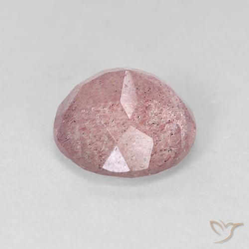 Quarzo fragola Rosa chiaro naturale da 2.63 ct, Rotondo, Trasparente