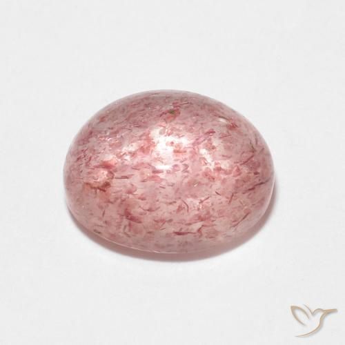 Quarzo fragola Rosa terroso naturale da 2.60 ct, Ovale, Trasparente