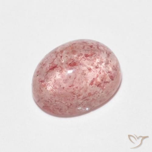 Quarzo fragola Rosa terroso naturale da 2.47 ct, Ovale, Trasparente
