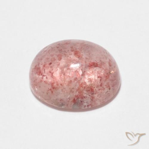 Quarzo fragola Rosa terroso naturale da 2.47 ct, Ovale, Trasparente