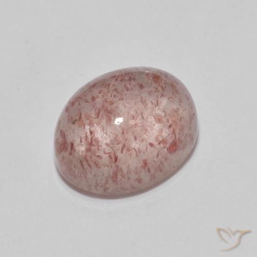 Quarzo fragola Rosa rosa naturale da 2.70 ct, Ovale, Trasparente