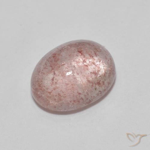 Quarzo fragola Rosa rosa naturale da 2.39 ct, Ovale, Trasparente