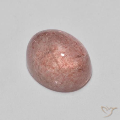 2.64ct Naturale Rosa rossastra Quarzo Fragola, Ovale, Trasparente