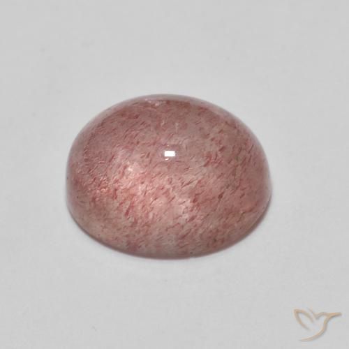 Quarzo fragola Rosa rossastra naturale da 2.64 ct, Ovale, Trasparente