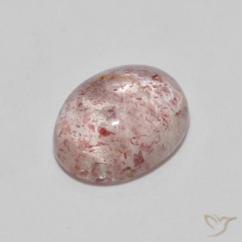 Quarzo fragola Rosa rosa naturale da 2.29 ct, Ovale, Trasparente
