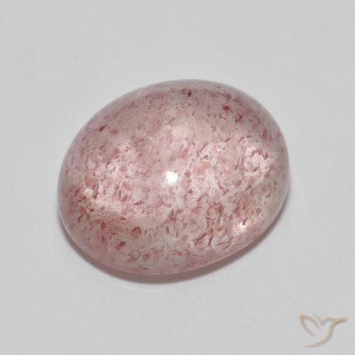 5.89ct Naturale Rosa medio Quarzo Fragola, Ovale, Trasparente