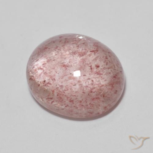 Quarzo fragola Rosa medio naturale da 5.89 ct, Ovale, Trasparente