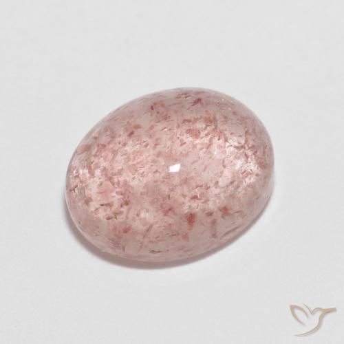 2.33ct Naturale Rosa chiaro Quarzo Fragola, Ovale, Trasparente