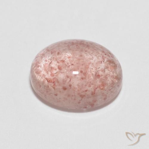 Quarzo fragola Rosa chiaro naturale da 2.33 ct, Ovale, Trasparente