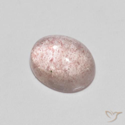 2.19ct Naturale Rosa chiaro Quarzo Fragola, Ovale, Trasparente