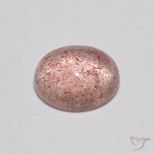 Quarzo fragola Rosa medio naturale da 2.17 ct, Ovale, Trasparente