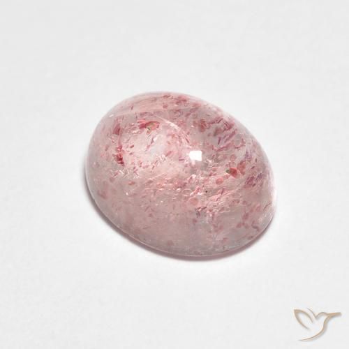 2.43ct Naturale Rosso scuro Quarzo Fragola, Ovale, Trasparente