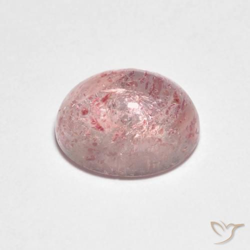 Quarzo fragola Rosso scuro naturale da 2.43 ct, Ovale, Trasparente