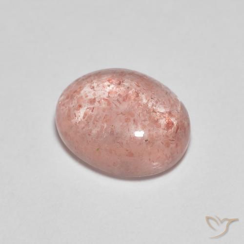 2.22ct Naturale Rosso medio Quarzo Fragola, Ovale, Trasparente