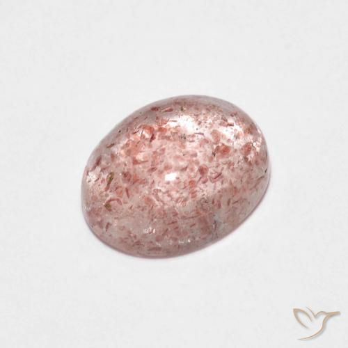 Quarzo fragola Rosa chiaro naturale da 2.09 ct, Ovale, Trasparente